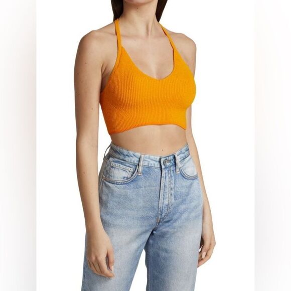 RAG & BONE Soleil Stretch Ribbed Bra Top - Picture 1 of 12